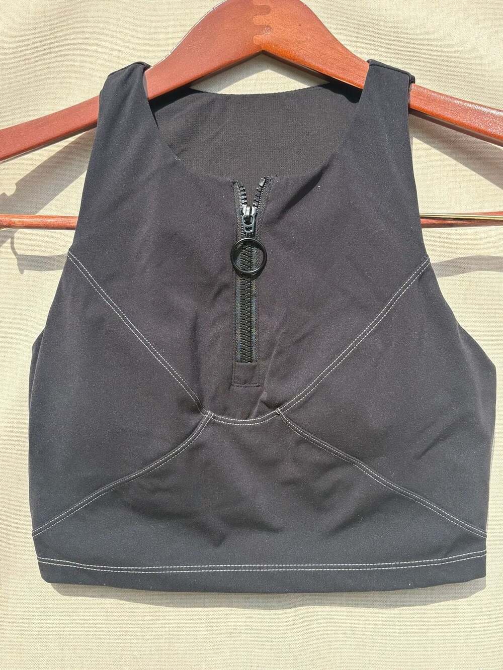 Glowmode Powersculpt Half-Zip Reflective Tank Sports Bra